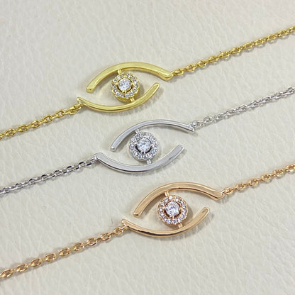 [Triumph Jewelry]Lucky Eye Pave-Set Diamond Bracelet
