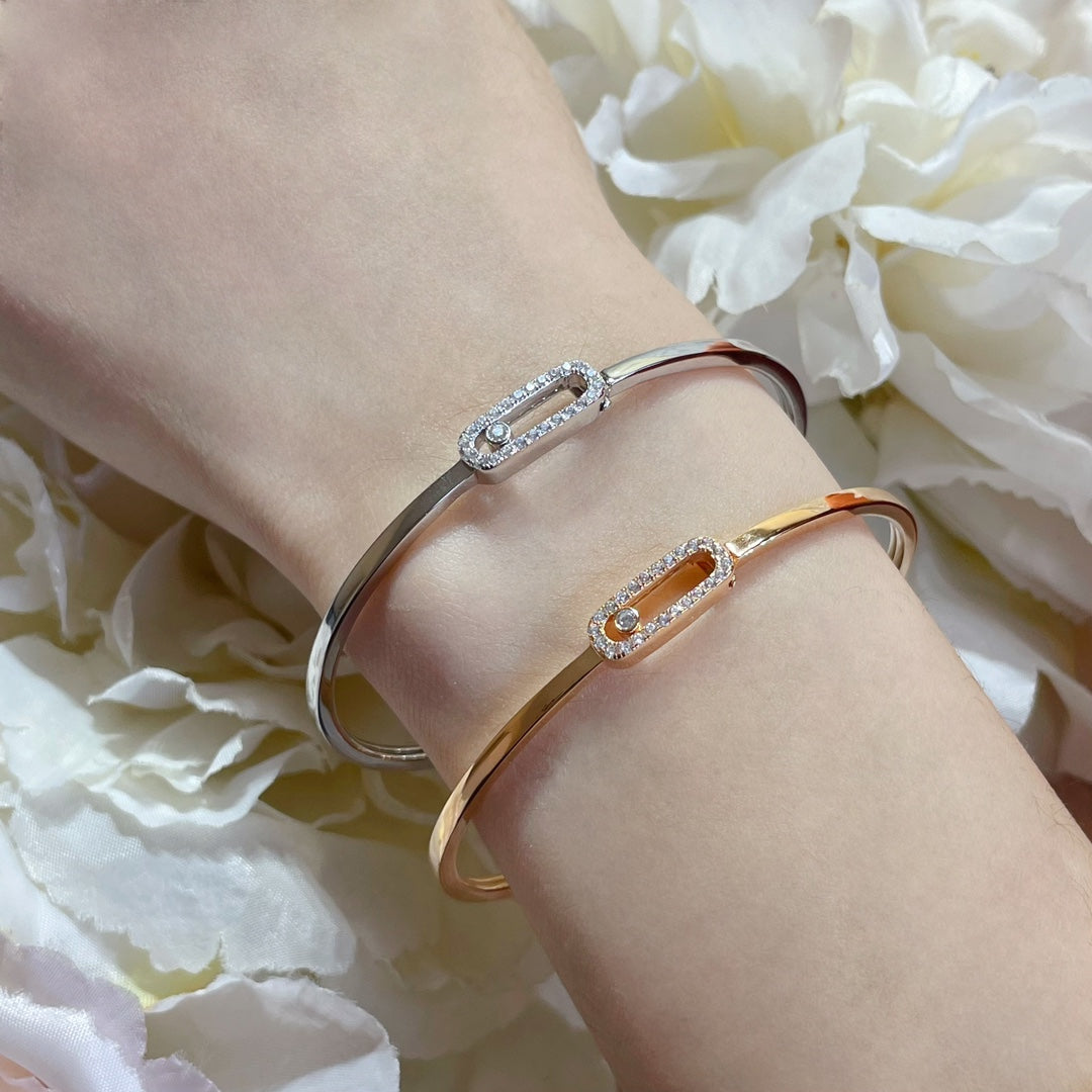 [Triumph Jewelry]Move Uno pavé flex bangle medium