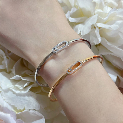 [Triumph Jewelry]Move Uno pavé flex bangle medium
