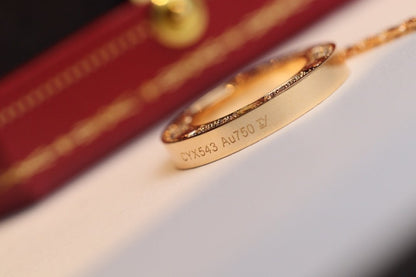 [Triumph Jewelry]LOVE NECKLACE ADJUSTABLE ROSE GOLD