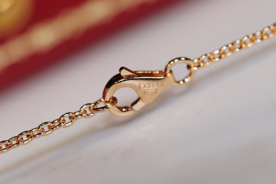 [Triumph Jewelry]LOVE NECKLACE PINK GOLD AND SILVER