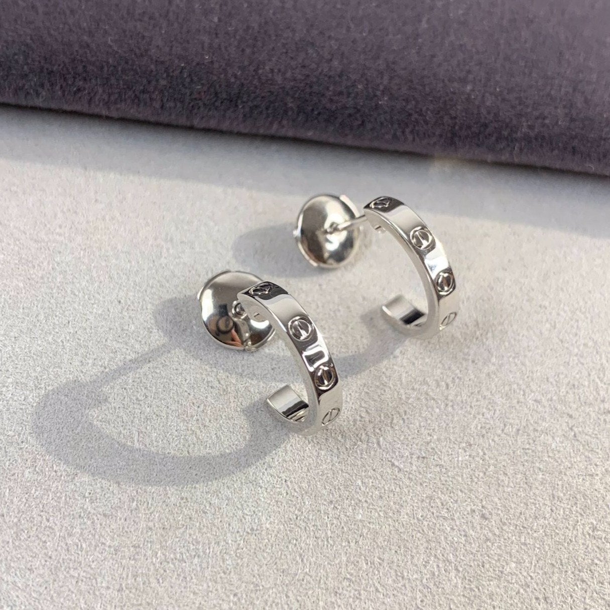 [Triumph Jewelry]LOVE EARRINGS 2.65MM SILVER