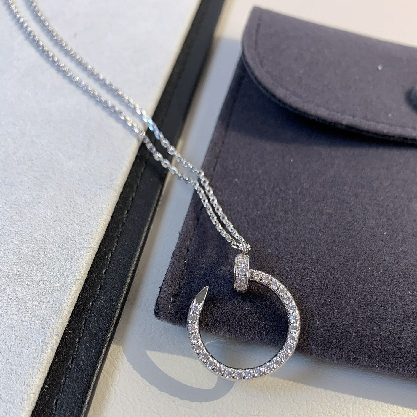 [Triumph Jewelry]JUSTE NECKLACE SILVER DIAMONDS