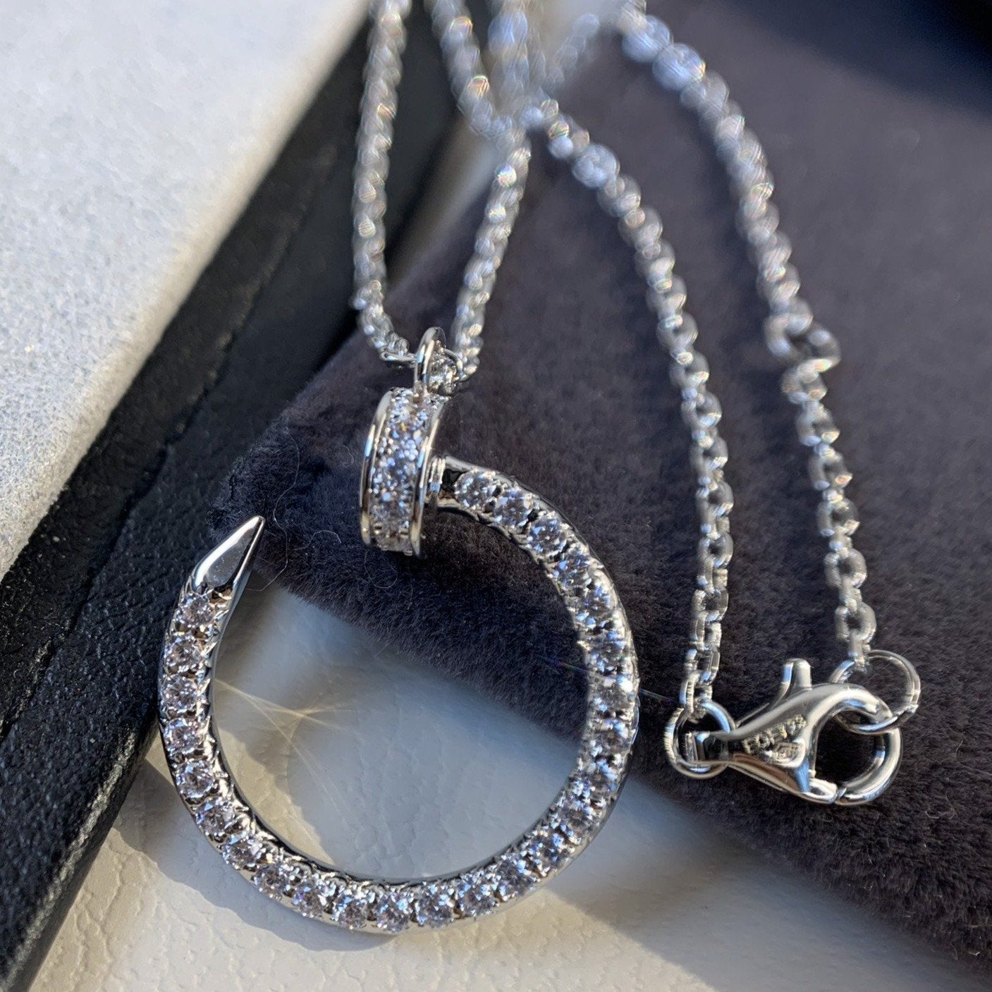 [Triumph Jewelry]JUSTE NECKLACE SILVER DIAMONDS