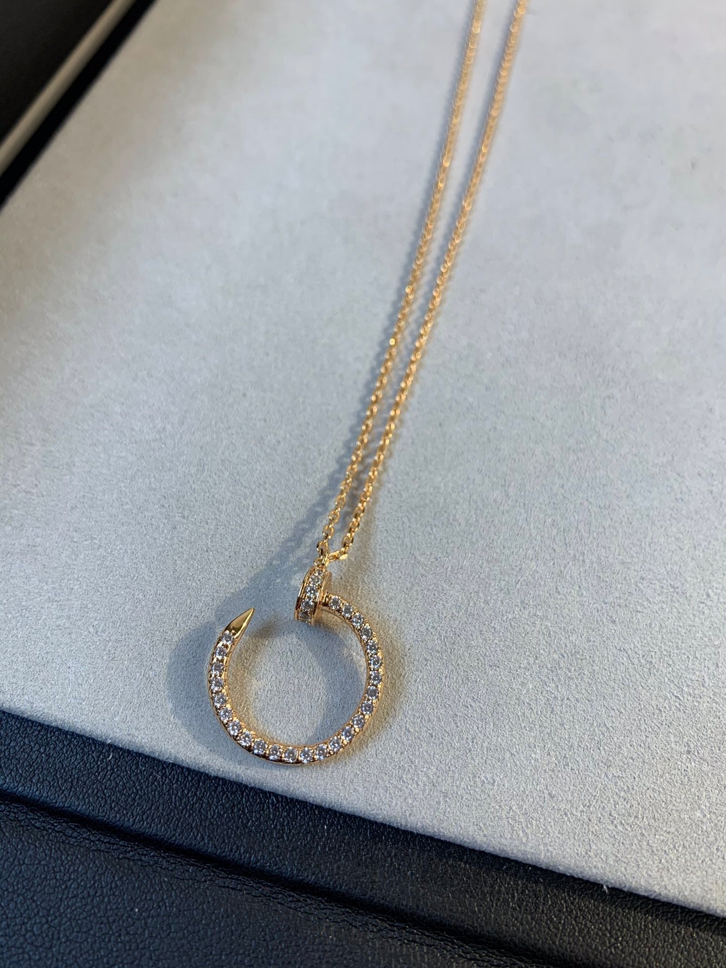 [Triumph Jewelry]JUSTE NECKLACE PINK GOLD DIAMONDS