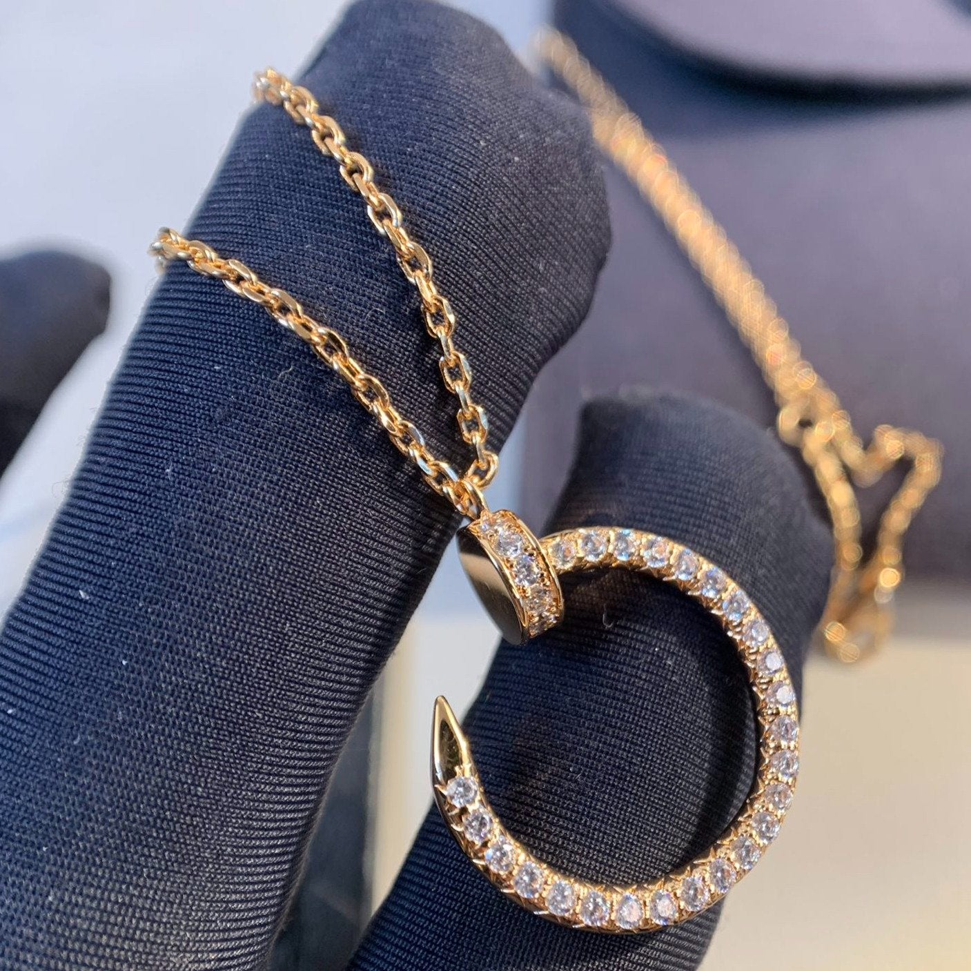 [Triumph Jewelry]JUSTE NECKLACE PINK GOLD DIAMONDS