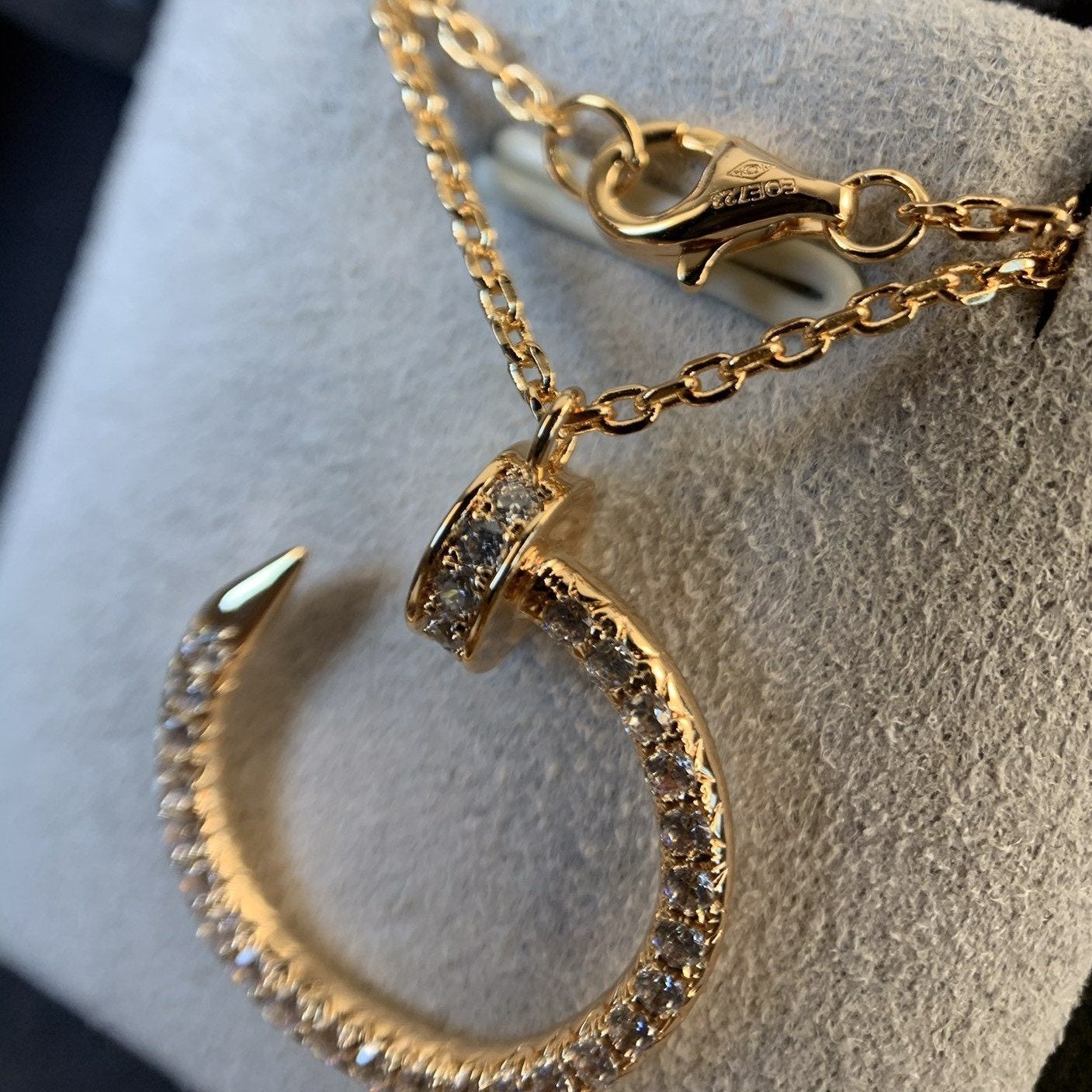 [Triumph Jewelry]JUSTE NECKLACE PINK GOLD DIAMONDS
