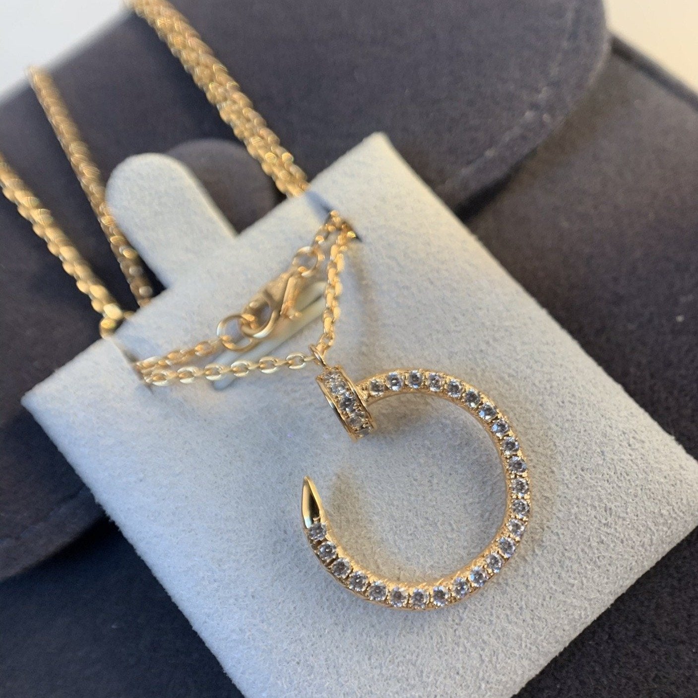 [Triumph Jewelry]JUSTE NECKLACE PINK GOLD DIAMONDS
