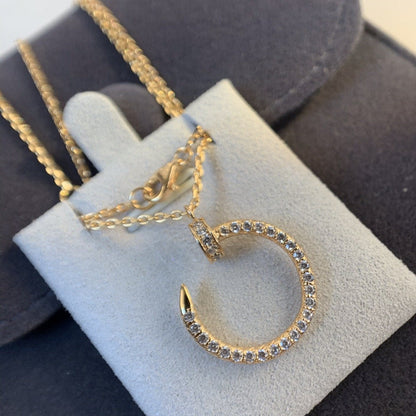 [Triumph Jewelry]JUSTE NECKLACE PINK GOLD DIAMONDS