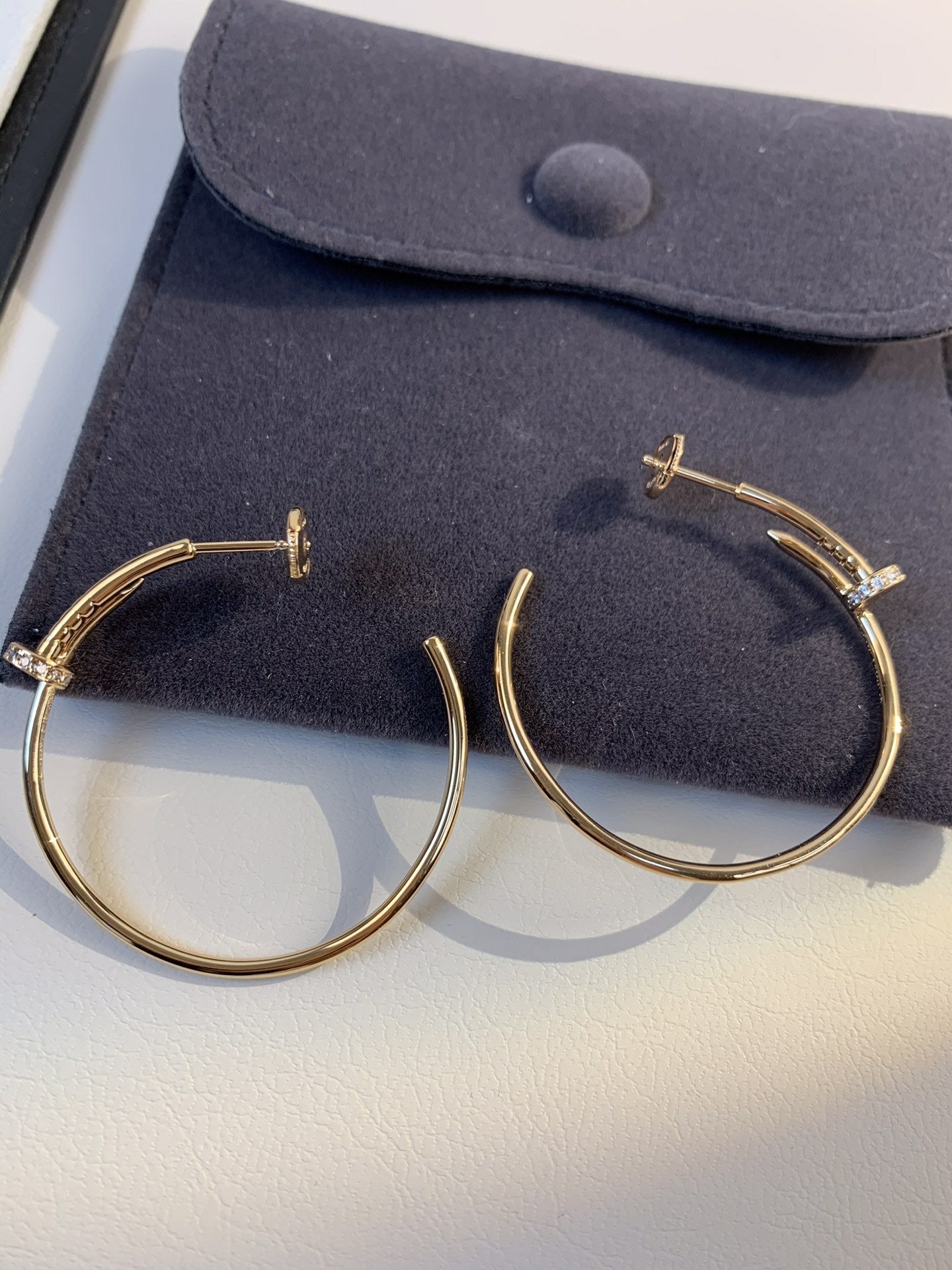 [Triumph Jewelry]JUSTE EARRINGS GOLD DIAMONDS 1.8MM