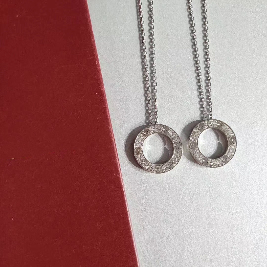 [Triumph Jewelry]LOVE NECKLACE ADJUSTABLE SILVER