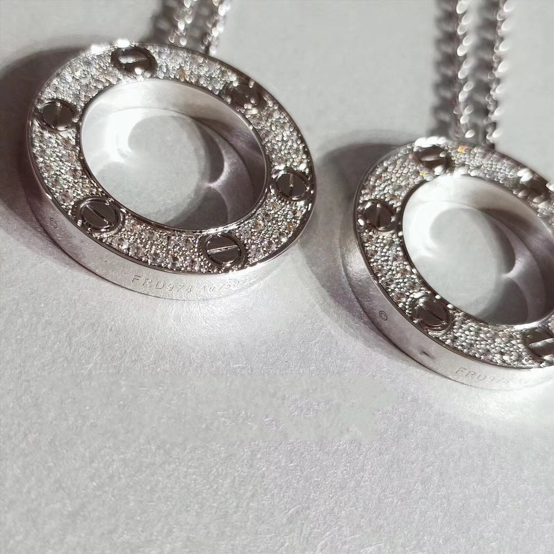 [Triumph Jewelry]LOVE NECKLACE ADJUSTABLE SILVER