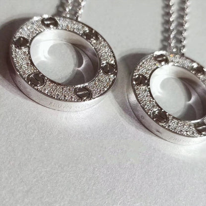 [Triumph Jewelry]LOVE NECKLACE ADJUSTABLE SILVER