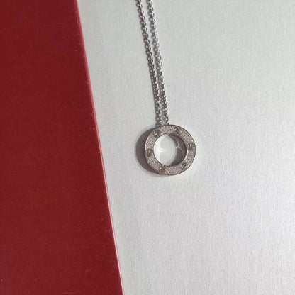 [Triumph Jewelry]LOVE NECKLACE ADJUSTABLE SILVER