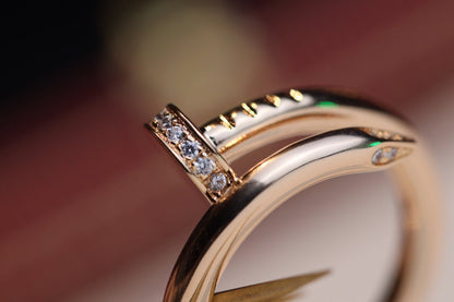 [Triumph Jewelry]JUSTE RING 2.65MM PINK GOLD DIAMOND