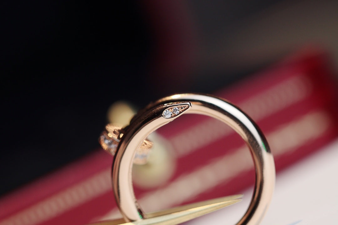 [Triumph Jewelry]JUSTE RING 2.65MM PINK GOLD DIAMOND