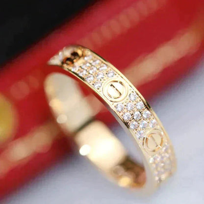 [Triumph Jewelry]LOVE RING 3.6MM DIAMOND PAVED