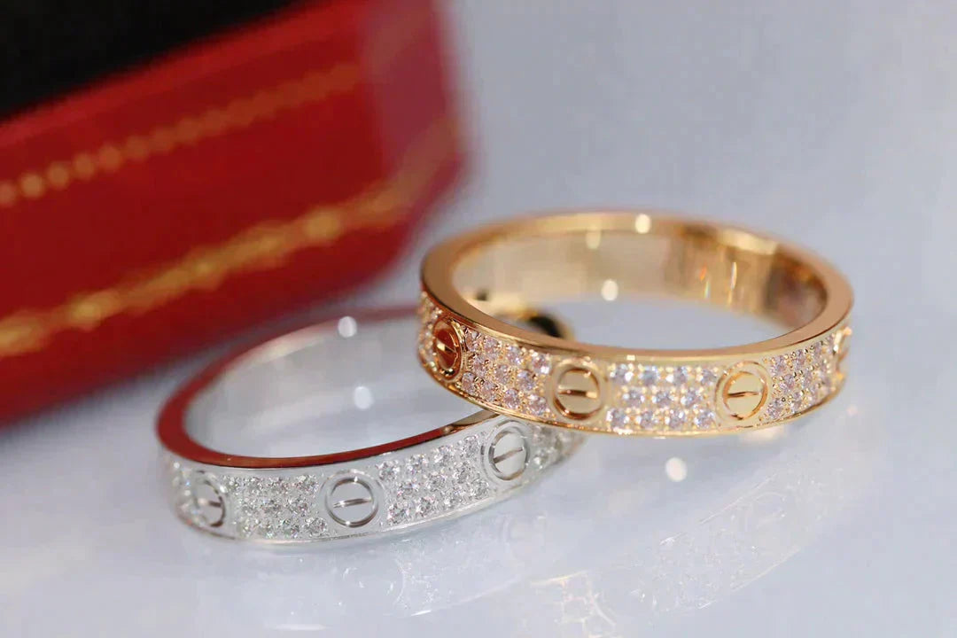 [Triumph Jewelry]LOVE RING 3.6MM DIAMOND PAVED