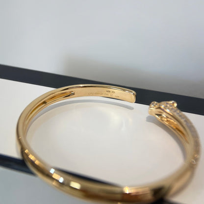 [Triumph Jewelry]PANTHERE GOLD DIAMOND OPEN BRACELET