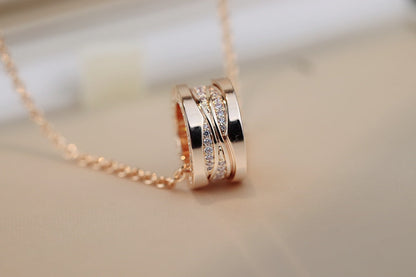 [Triumph Jewelry]ZERO 1 PINK GOLD DIAMOND NECKLACE