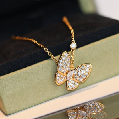 [Triumph Jewelry]BUTTERFLY DIAMOND NECKLACE