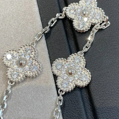 [StTriumph Jewelryar Jewelry] CLOVER 5 MOTIF FULL DIAMOND BRACELET COLLECTION