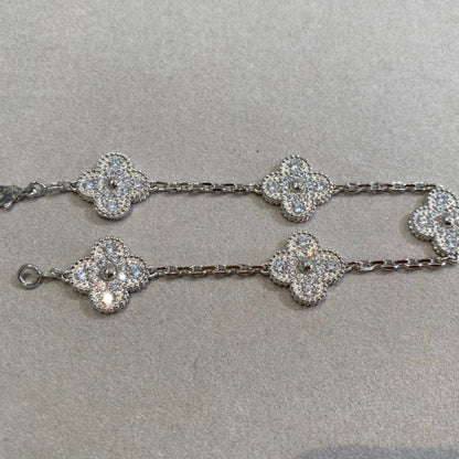 [StTriumph Jewelryar Jewelry] CLOVER 5 MOTIF FULL DIAMOND BRACELET COLLECTION