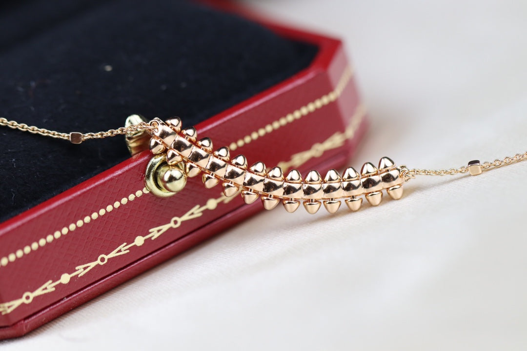 [Triumph Jewelry]CLASH PINK GOLD NECKLACE