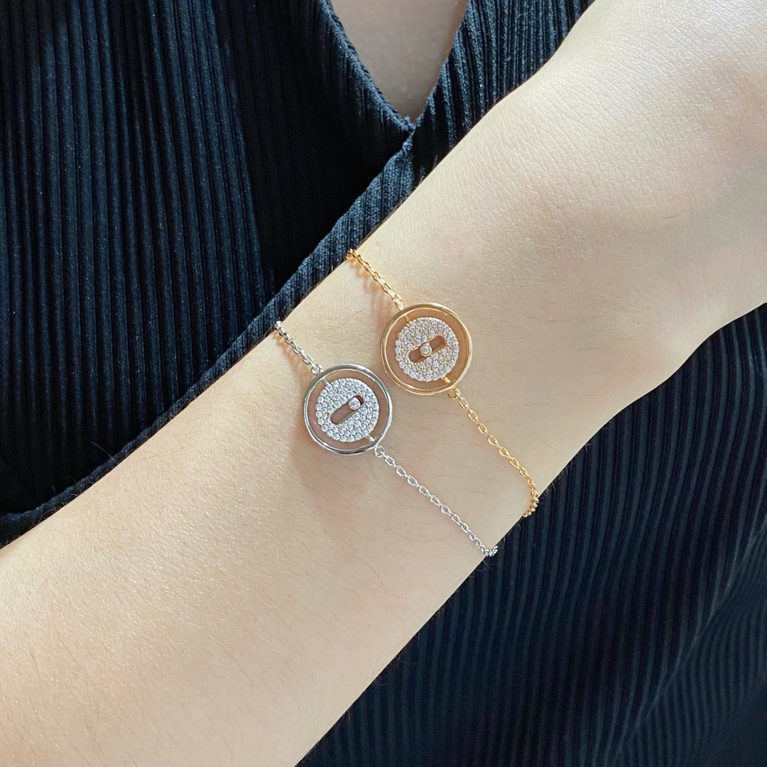[Triumph Jewelry]LUCKY MOVE DIAMOND PAVED BRACELET