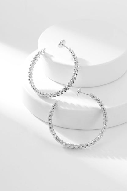 [Triumph Jewelry]CLASH HOOP EARRINGS