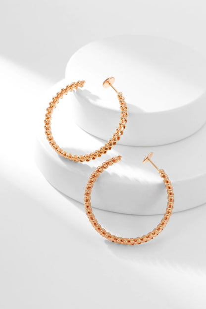 [Triumph Jewelry]CLASH HOOP EARRINGS