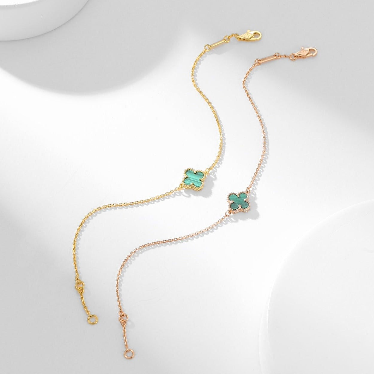 [Triumph Jewelry]CLOVER BRACELET MALACHITE 1 MOTIF