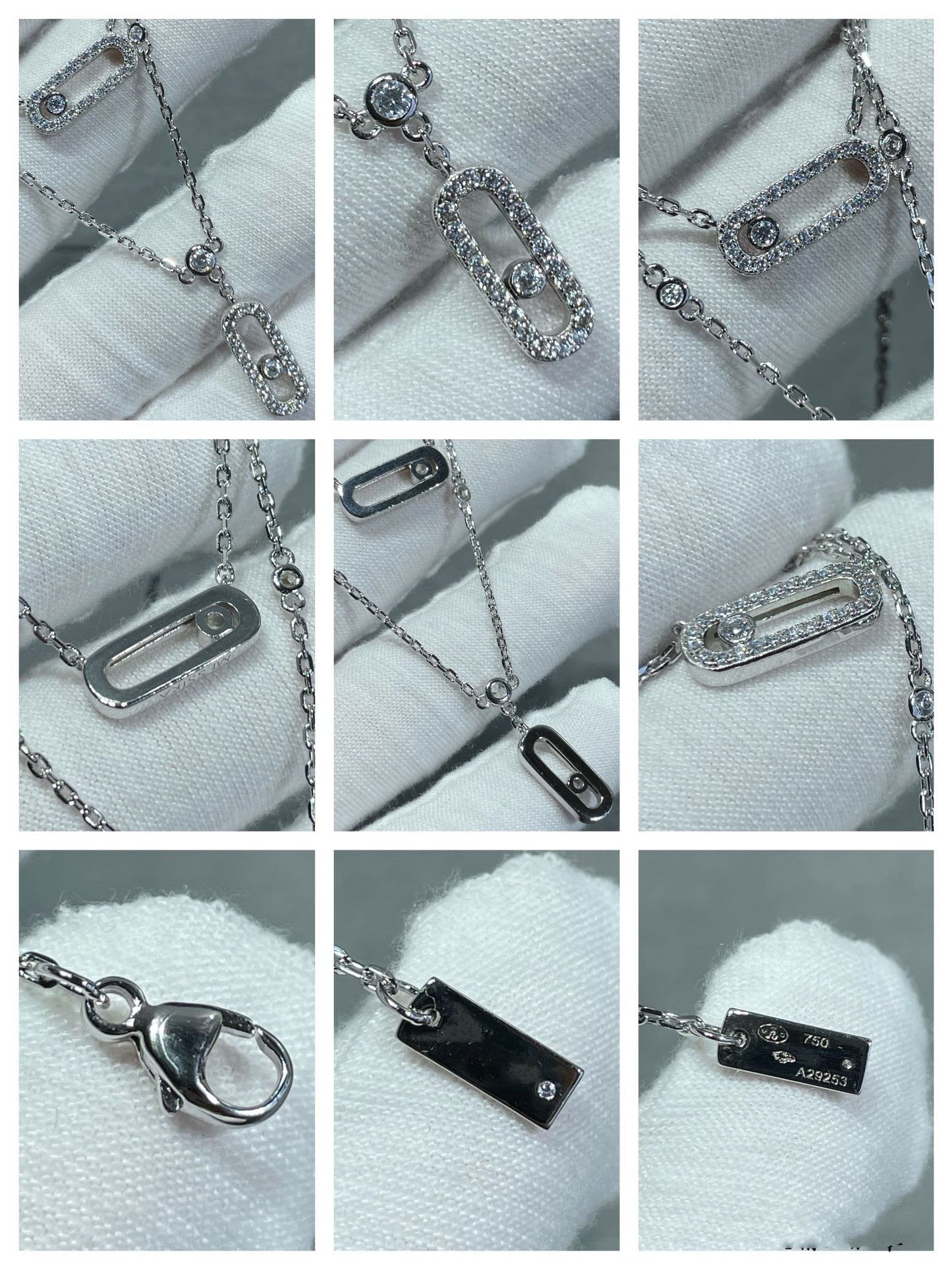 [Triumph Jewelry]MOVE 2 ROW DIAMOND NECKLACE