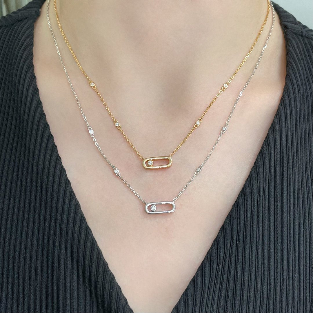 [Triumph Jewelry]MOVE UNO DIAMOND NECKLACE