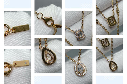 [Triumph Jewelry]MY TWIN 2 ROW DIAMOND NECKLACE