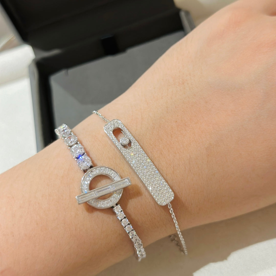 [Triumph Jewelry]MOVE CLASSIQUE DIAMOND PAVED BRACELET