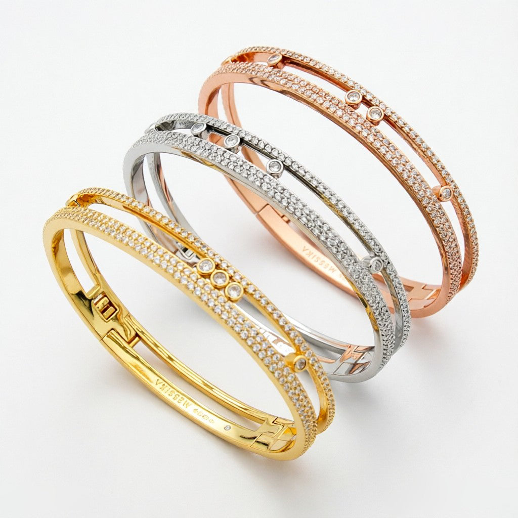 [Triumph Jewelry]Move Romane pavé bangle