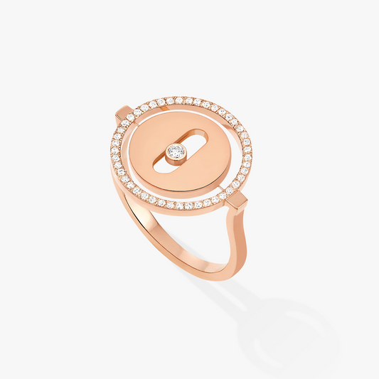 [Triumph Jewelry]LUCKY MOVE PINK GOLD DIAMOND RING