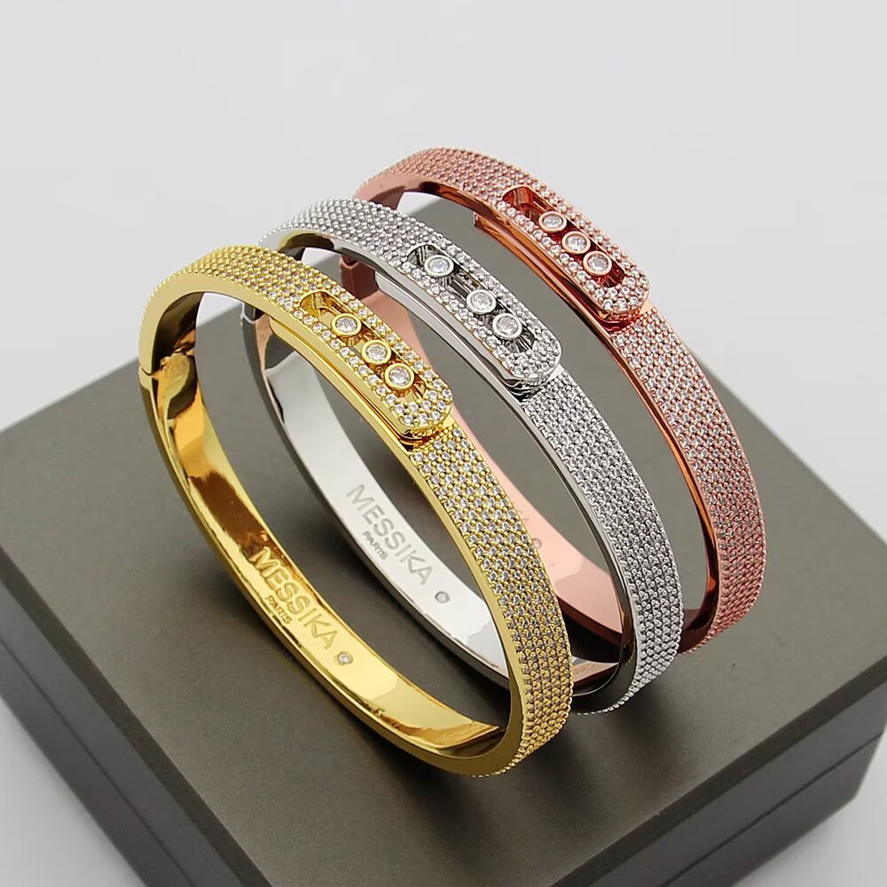 [Triumph Jewelry]Move Noa Full Pavé Diamond Bangle Bracelet