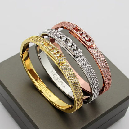 [Triumph Jewelry]Move Noa Full Pavé Diamond Bangle Bracelet