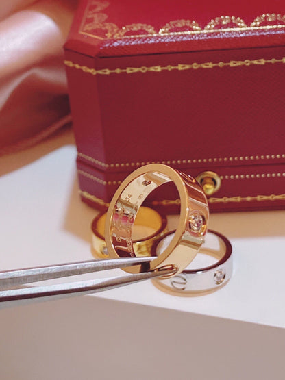 [Triumph Jewelry]Three-Diamond Ring