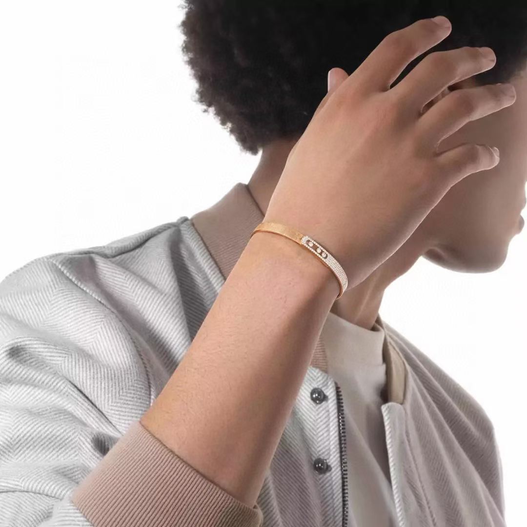 [Triumph Jewelry]2026 BRAND-NEW FROSTED BRACELET WITH DIAMONDS THREE COLORS