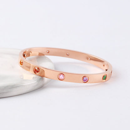 [Triumph Jewelry] 2026 NEW 6.1MM COLORED GEMSTONE BRACELET