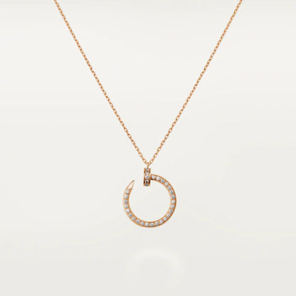 [Triumph Jewelry]JUSTE NECKLACE PINK GOLD DIAMONDS