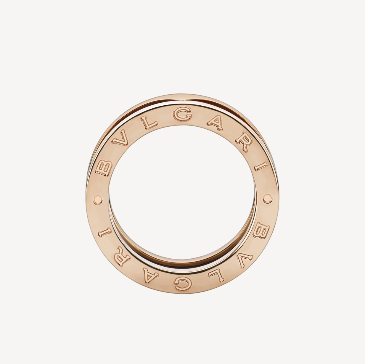 [Triumph Jewelry]ZERO 1 TWO-BAND LOOPS AND BLACK CERAMIC PINK GOLD RING
