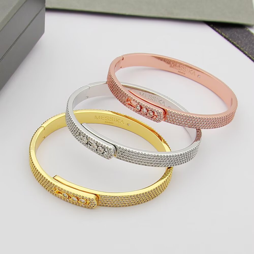 [Triumph Jewelry]Move Noa Full Pavé Diamond Bangle Bracelet