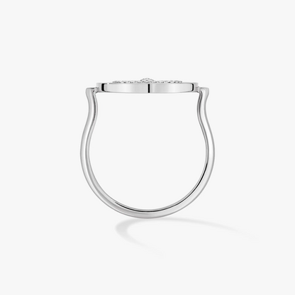 [Triumph Jewelry]LUCKY MOVE PAVED SILVER DIAMOND RING