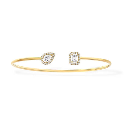 [Triumph Jewelry]JONC FLEX MY TWIN TOI & MOI SILVER DIAMOND BRACELET