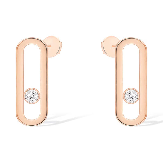 [Triumph Jewelry]MOVE UNO SMALL 1 DIAMOND EARRINGS