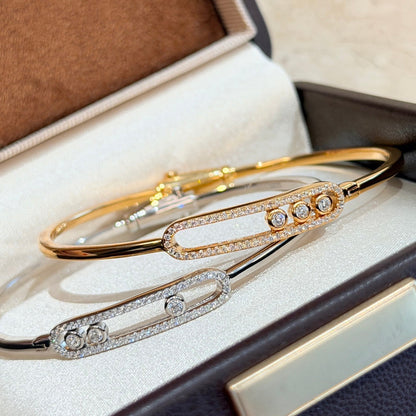 [Triumph Jewelry]Move Pavé Diamond Bangle Bracelet M